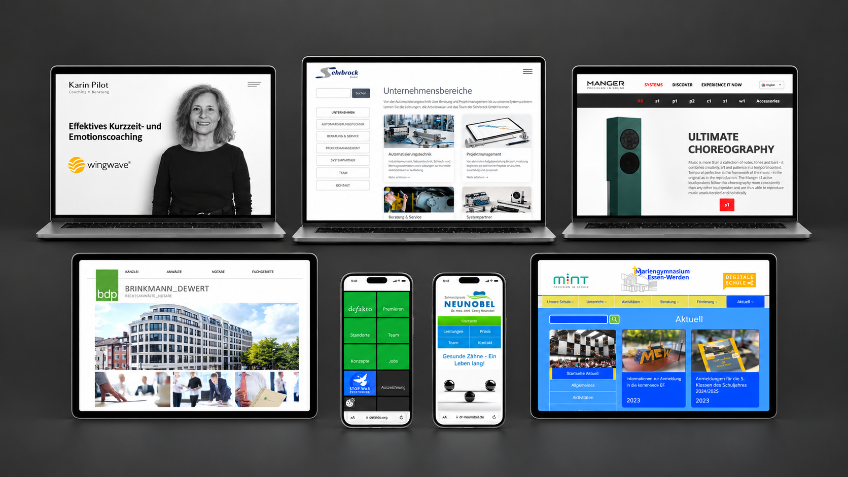 Referenzen im Segert-Showroom